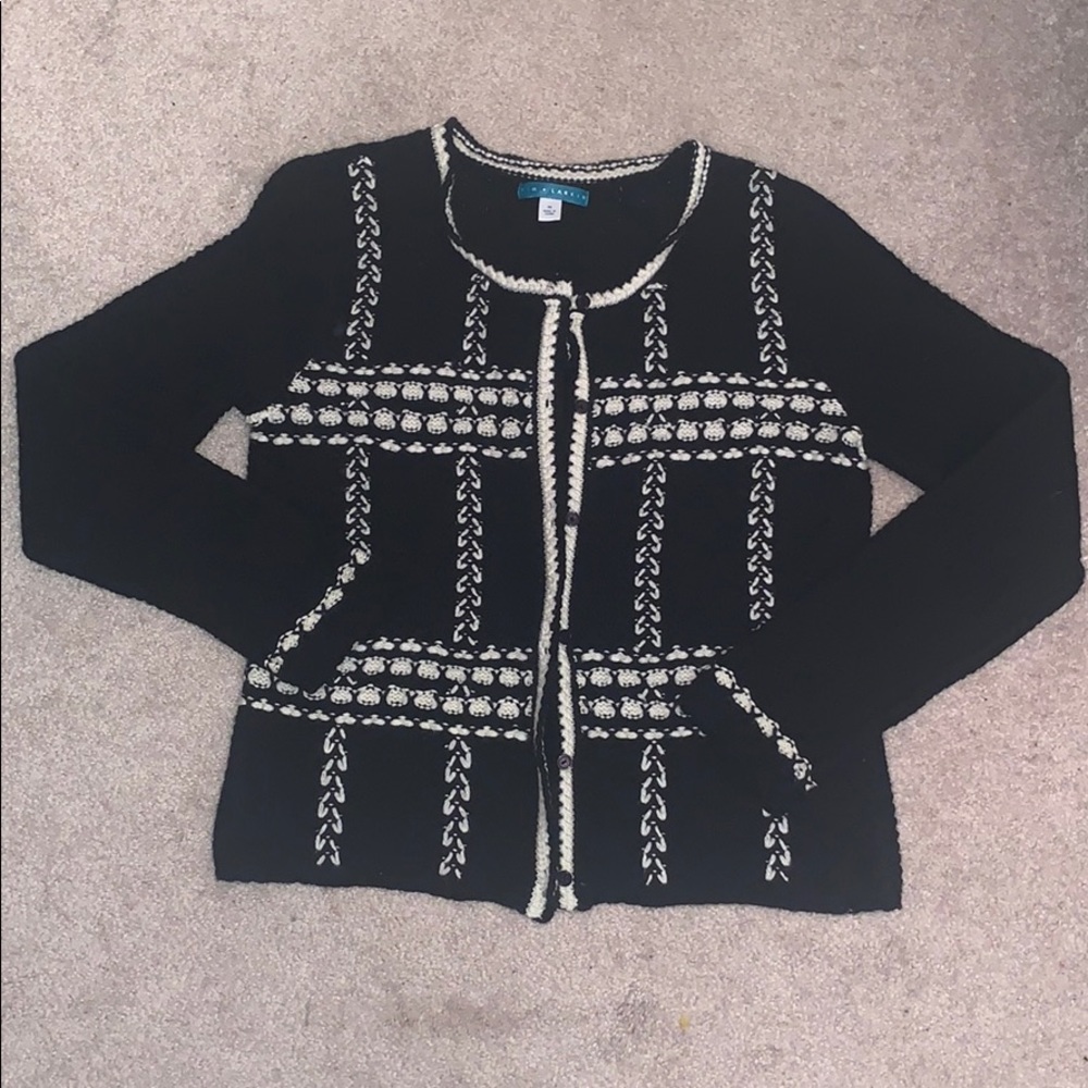 Classy Black/White Cardigan